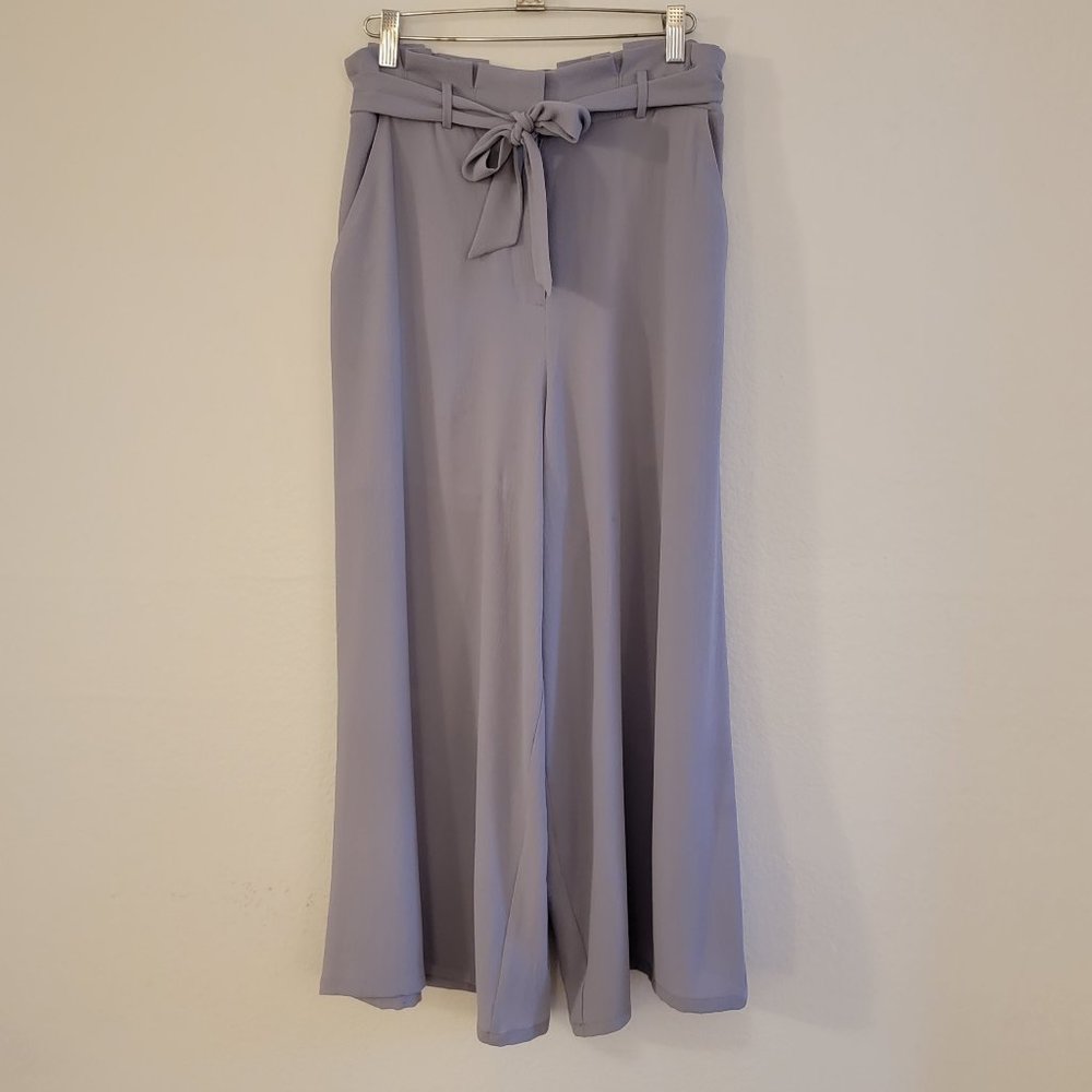 Free Press Lavender Purple Paperbag Waist Wide Leg Pant - S Small